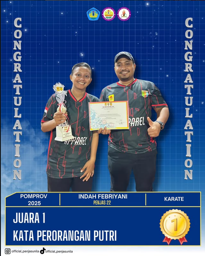 Foto prestasi Pomprov karate 2025